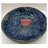 LARGE CERAMIC FLORAL SUSAN WINGET BOWL