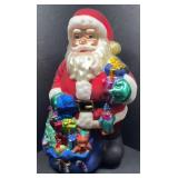 LARGE CHRISTMAS GLASS SANTA CLAUSE