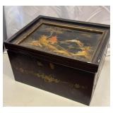 JAPANESE SEWING BOX -BLACK LACQUER
