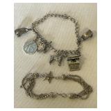 SWEET 16 CHARM BRACELET AND STAR BRACELET