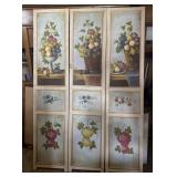 3-SECTION ROOM DIVIDER-CANVAS-AS IS