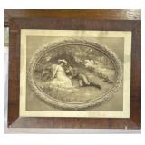 VTG PRINT-COURTSHIP-VTG FRAME