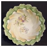 VICTORIAN SERVING BOWL-SCALLOPED RIM