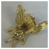 RHINESTONE BEE BEOOCH-WINGS MOVE
