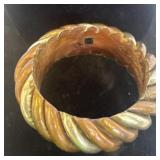 MADE IN INDIA COPPER OVER WOOD BRACLET