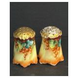 GILDED SALT AND PEPPER SHAKERS