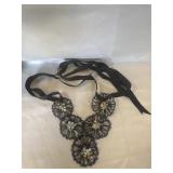 TALBOTS BEADED BIB NECKLACE
