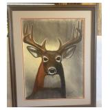 CHALK STAG ART-SIGNED KEVIN ROBERTSON-95