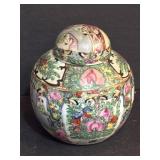 CHINESE FAMILLE ROSE PORCELAIN GINGER JAR