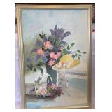 O.O.C.FLOWERS AND BONNET-SIGNED BADGETT
