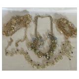 MULTI RHINESTONE AND BEAD NECKLACES