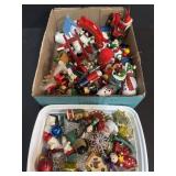 ASSORTMENT OF WOODEN AND PLASTIC CHRISTMAS