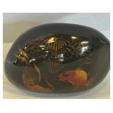 KOI HAND PANTED DARK STONE