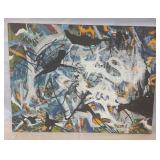 O.O.C abstract expressionist-ARTIST UNKNOWN