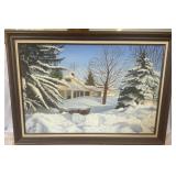 O.O.C WINTER SCENE-SIGNED BERRA