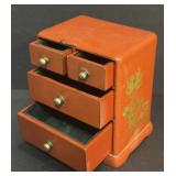 SMALL TABLE TOP DRESSER JEWELRY BOX
