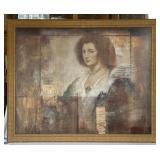 FRAMED PORTRAIT OF WOMAN-MCM