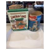 LINCOLN LOGS AND PLAYSKOOL BLOCKS