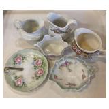 ASSORTMENT OF CHINA-PITCHERS-NAPPY