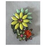 MID-CENTURY FLORAL BROOCH/PENDANT