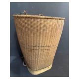 ASIAN HANDWOVEN RATTAN AND BAMBOO BACKPACK