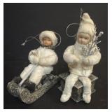 2-VTG CHRISTMAS ORNAMENTS