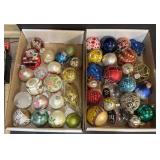 2-FLATS OF CHRISTMAS ORNAMENTS