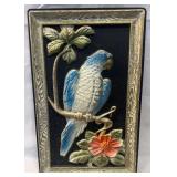MCM BLUE PARROT 3D MOLDED PLASTIC