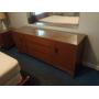 VINTAGE BRAND NEW ITEMS-ARTS-CRAFTS-YARN-MATERIAL-40'S DR SUITE-MID CENTURY BED/DRESSER-NEW SHEETS-
