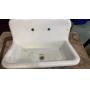 Porcelain Over Cast Iron Sink w/Mount 30X18X19