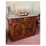 Marble top sideboard 