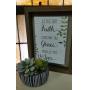 Live by Faith Sign & Succulant- Galion UCC