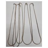Sterling Silver Necklaces  34.5g