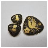 Matching Pin & Earrings