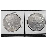Pair of Peace Dollars