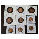 "W" Cents, Proofs, etc.