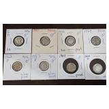 Assorted Silver Dime Lot