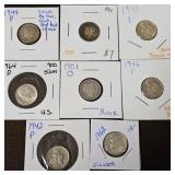 Assorted Silver Dimes