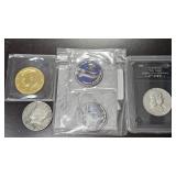 Silver, Colorized, Clad Half Dollars