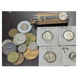 Roll of Bison Nickels, Assorted Others