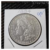 1884 Morgan Silver Dollar