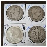 Assorted 90% Silver Half Dollars