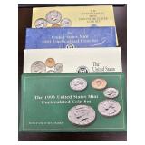 US Mint Sets, see photo for dates