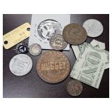 Tokens, Folded Dollar, etc.