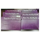 US Mint Proof Sets, see photo for dates