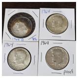 Assorted Silver Half Dollars