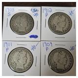 Assorted Silver Half Dollars