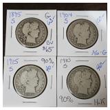 Assorted Silver Half Dollars