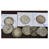 Assorted 90% Silver Half Dollars