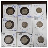 Card Nickels Lot, judge coins for yourself!